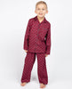 Frankie Burgund Paisley-Print-Pyjama-Set