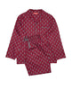 Frankie Burgund Paisley-Print-Pyjama-Set