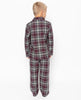Jack Burgunder kariertes Pyjama-Set