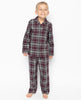 Jack Burgunder kariertes Pyjama-Set