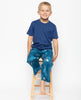 George Blue Jersey-T-Shirt und Pyjama-Set mit Wal-Print