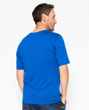 T-shirt en jersey bleu Archie
