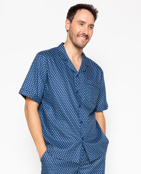 Pyjama-Oberteil mit George Geo-Print