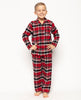 Windsor Jungen Super Cozy Kariertes Pyjama-Set, Rot