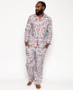 Windsor Pyjama-Oberteil mit London-Print für Herren