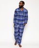 Riley Herren-Pyjama-Oberteil mit gebürstetem Karomuster
