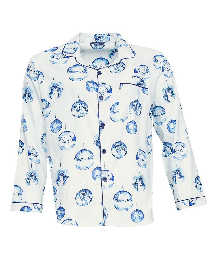 Riley Mens Bauble Print Pyjama Top