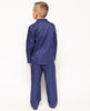 Pyjama à imprimé géométrique bleu marine Riley pour garçons
