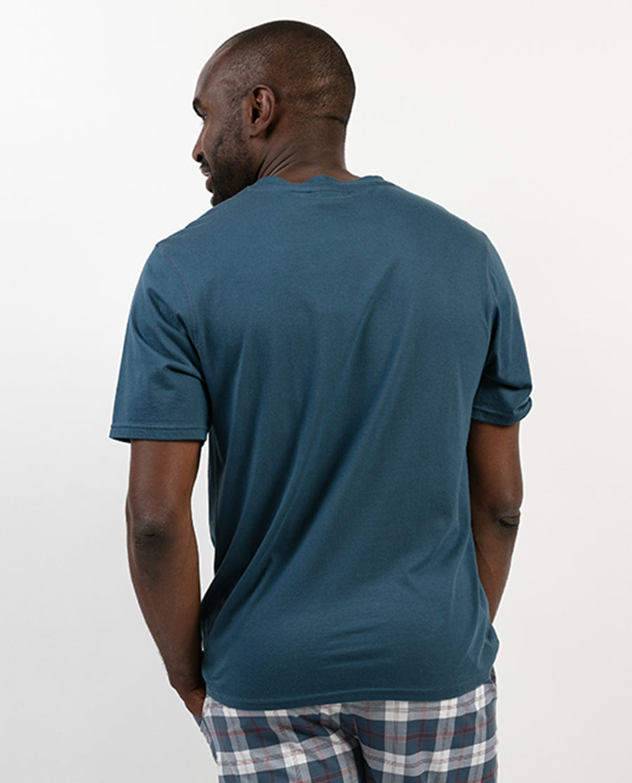 T-shirt en jersey bleu sarcelle Jasper