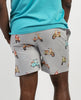 Shorts mit Luca Scooter-Print