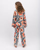 Nicole Girls Black Mix Animal Floral Print Pyjama Set