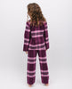 Eve Mädchen-Pyjama-Set mit Magenta-Pink-Karomuster