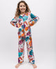 Maple Mädchen-Pyjama-Set mit Kürbis-Patch-Print