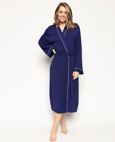 Riley Jersey Long Dressing Gown
