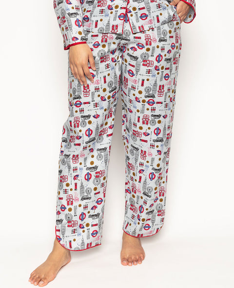 Windsor Womens London Print Pyjama Bottoms