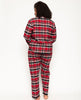 Windsor Haut de pyjama à carreaux super confortable pour femme