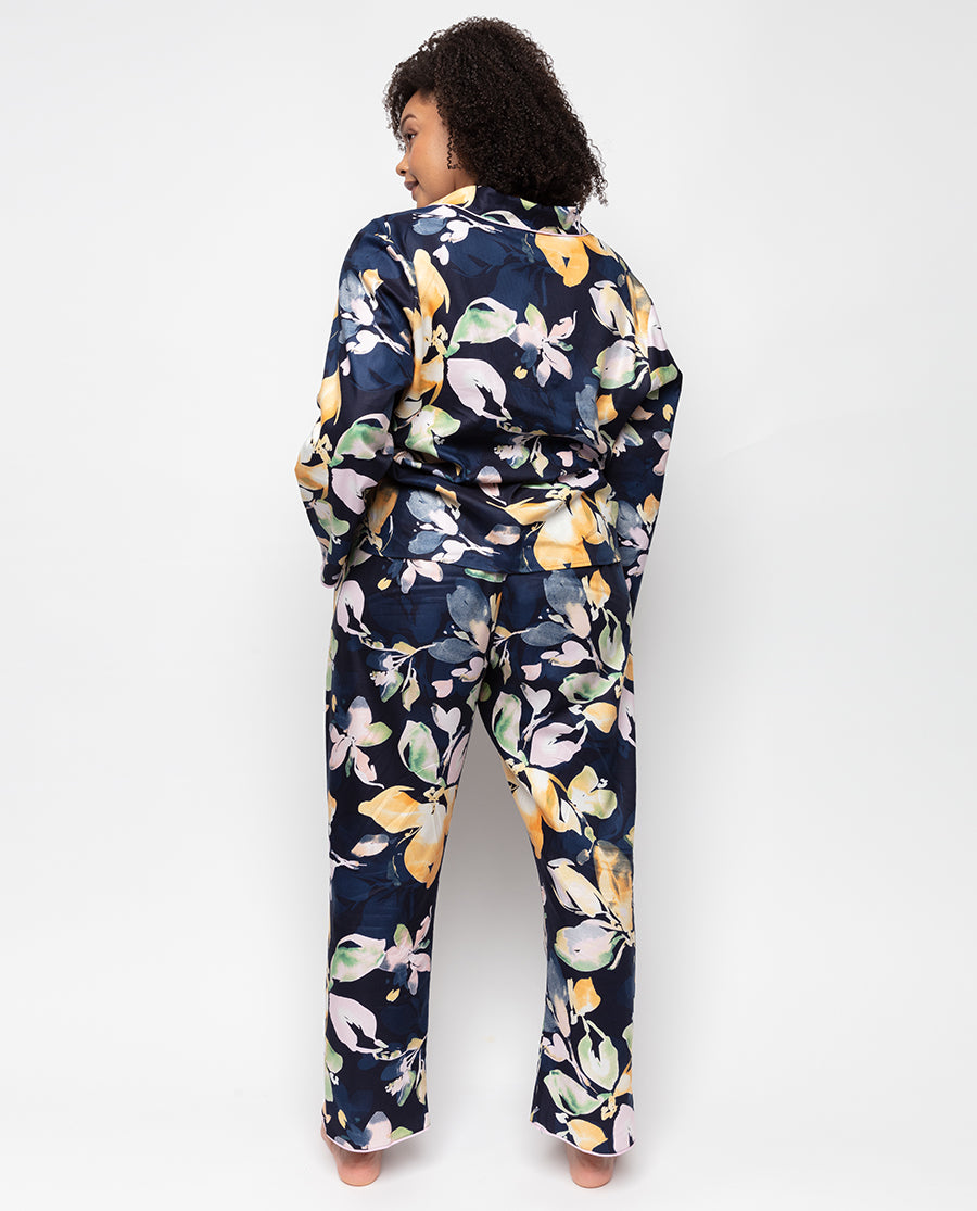 Estelle Womens Floral Print Pyjama Set Cyberjammies - Main Image