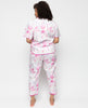Fifi Kurz geschnittenes Pyjama-Set mit Flamingo-Print für Damen