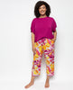 Emmi Slouch Jersey Top and Cropped Fruit Print Pyjama Set