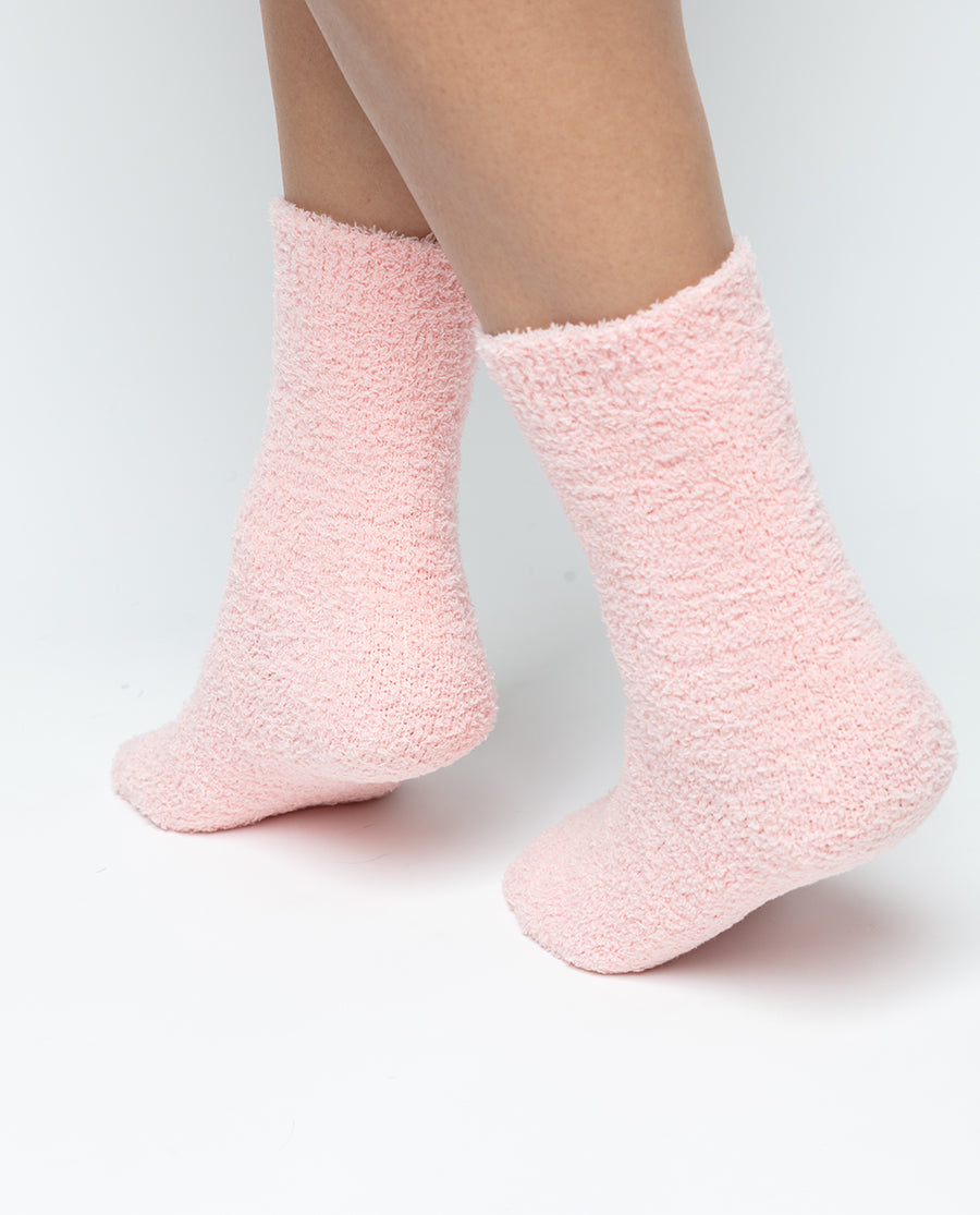 Rose Fluffy Socks